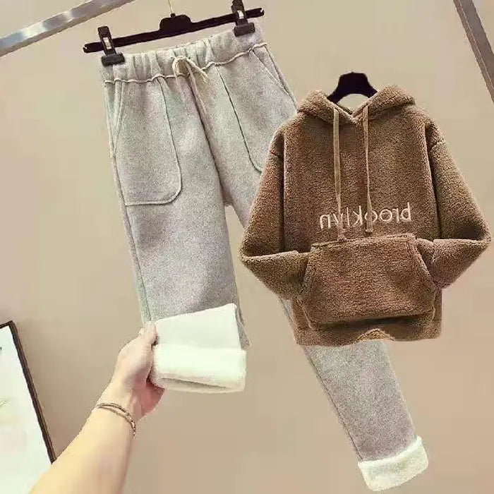 Autumn Winter Fashion Set for Women - Hoodie &amp; Pants Mimarta