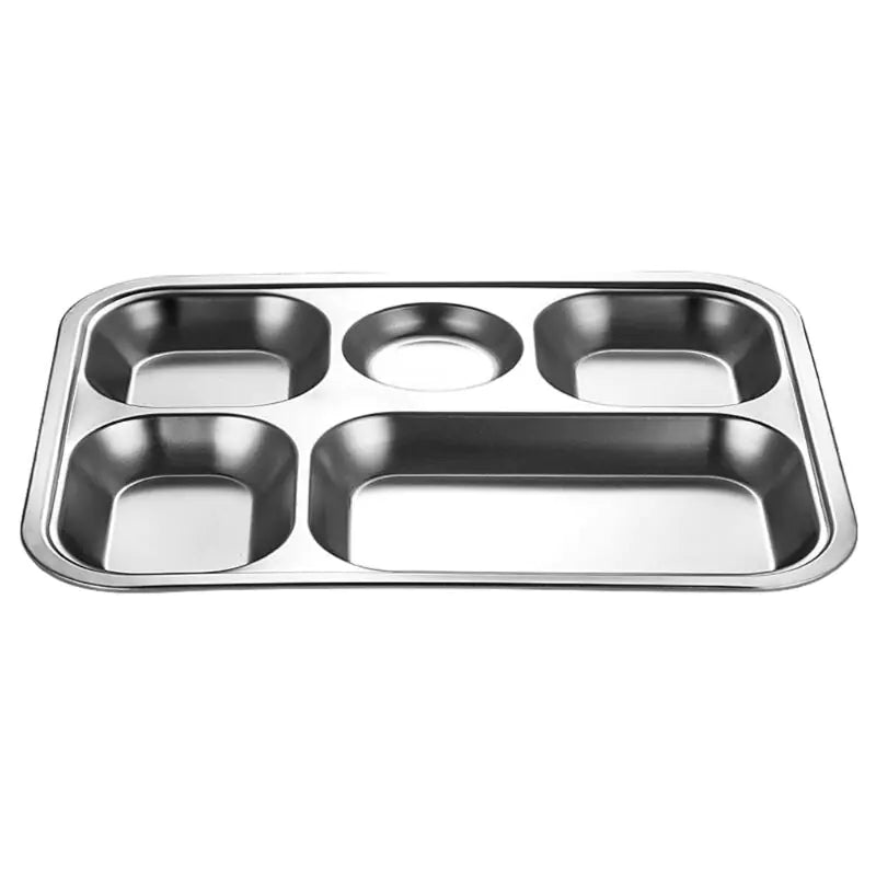 3/4/5 Sections Stainless Steel Food Plate - Rieworkes
