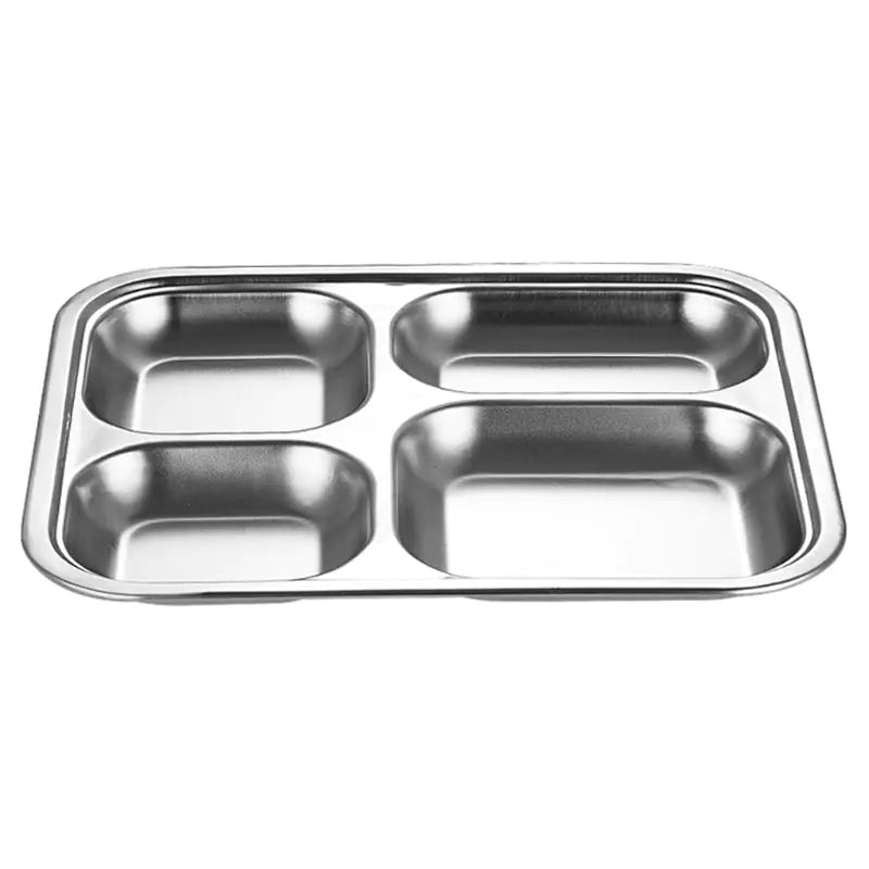 3/4/5 Sections Stainless Steel Food Plate - Rieworkes