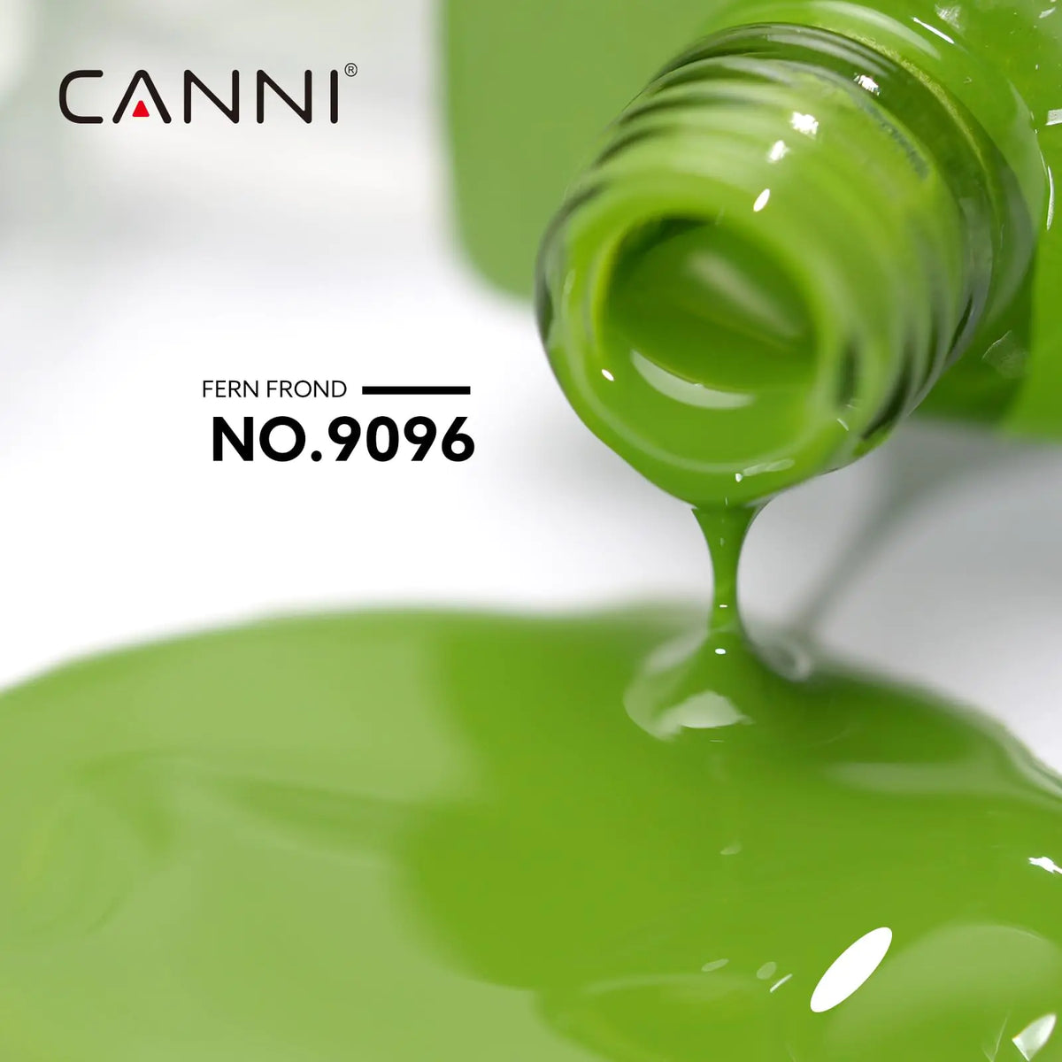 CANNI Green Gel Nail Polish, 1Pcs Pastel Lime Sage Light Green Gel Polish Bringt Mint Green Color Nail Polish Gel High Gloss Soak Off U V Gel Nail French Nail Manicure Salon DIY Rieworkes