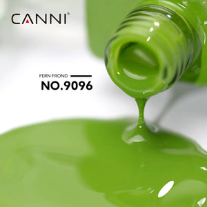 CANNI Green Gel Nail Polish, 1Pcs Pastel Lime Sage Light Green Gel Polish Bringt Mint Green Color Nail Polish Gel High Gloss Soak Off U V Gel Nail French Nail Manicure Salon DIY Rieworkes