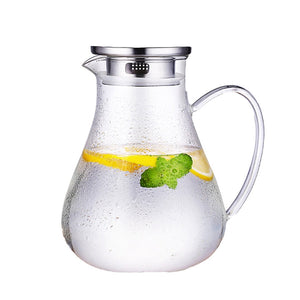 Glass Cold Water Pitcher, Home Set Tea and Coffee Pot Mimarta