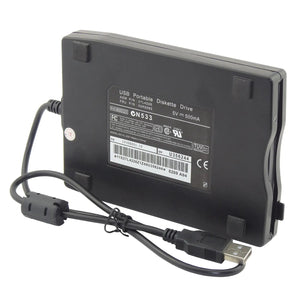 3.5” USB 2.0 Data External Floppy Disk Drive 1.44MB For Laptop PC Win 7/8/10 Mac - Rieworkes