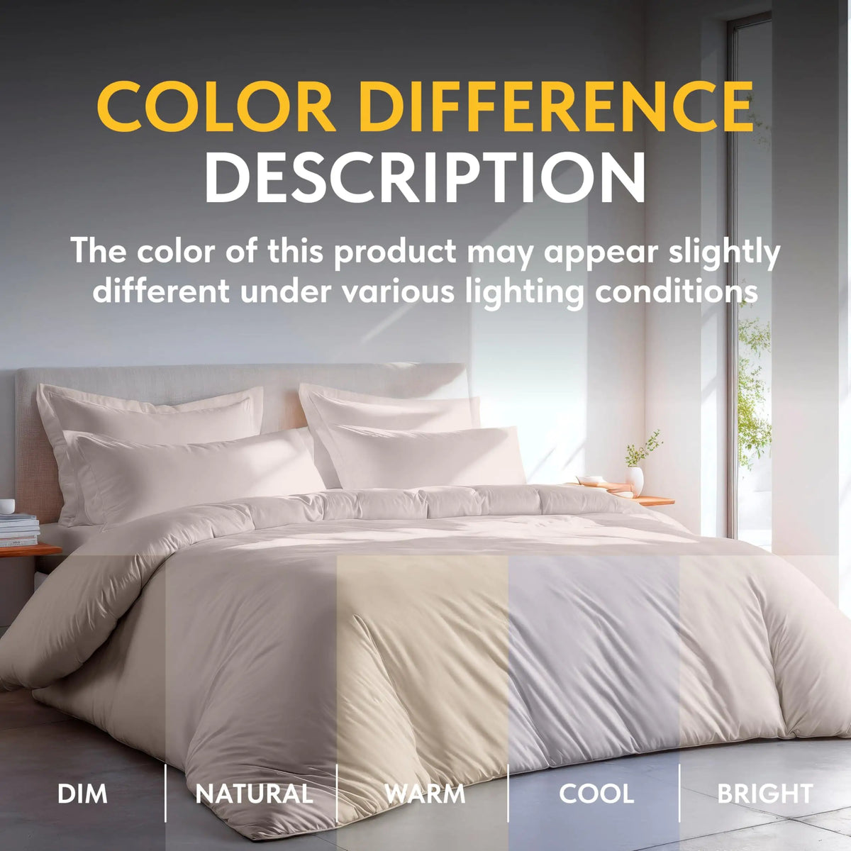 Beige Duvet Cover Queen Size Microfiber Set of 1 Down Comforter Cover 2 Pillows Rieworkes