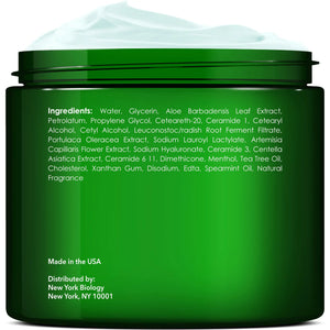 New York Biology Tea Tree Oil Foot Cream for Dry Cracked Feet, Athletes Foot, Nail Fungus, Jock Itch, Ringworm, Cracked Heels and Itchy Skin - Foot Cream - 8 oz Tea Tree - 8.00 Ounce (Pack of 1) 8.00 Ounce (Pack of 1) Rieworkes