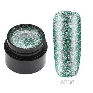 Hybrid Varnishes Gel Nail Polish Set Glitter Rieworkes