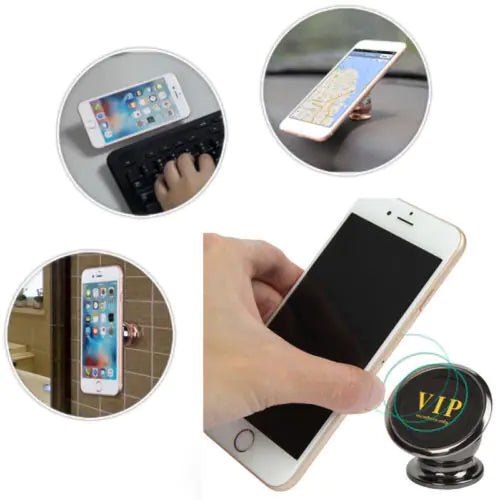 360 Degree Magnetic Car Dash Mount Ball Dock Holder For Phone Tablet Universal - Rieworkes