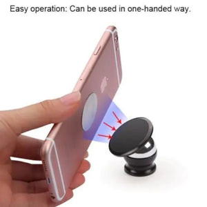 360 Degree Magnetic Car Dash Mount Ball Dock Holder For Phone Tablet Universal - Rieworkes