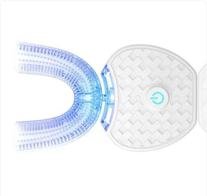 360° Automatic Electric Toothbrush, Waterproof U - Shape with Blue Light Whitening & USB Charging - Rieworkes