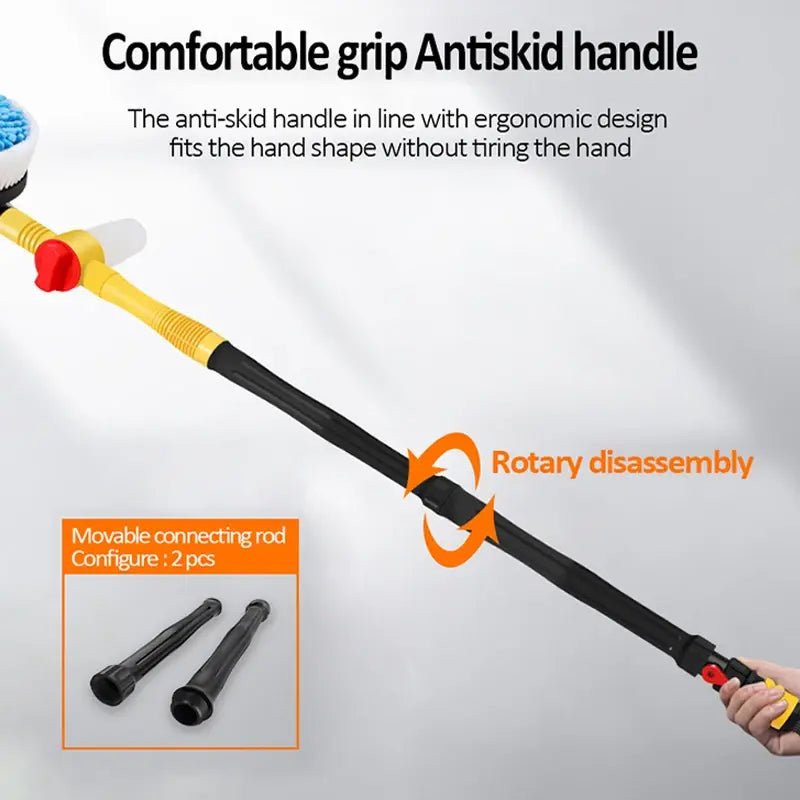 360° Rotary Car Wash Brush Kit - Rieworkes