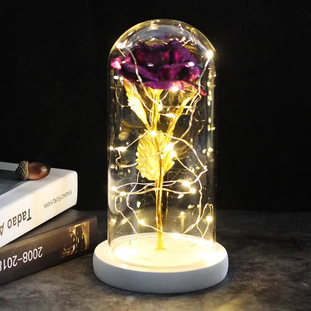 Enchanted Glass Rose Decoration Rieworkes