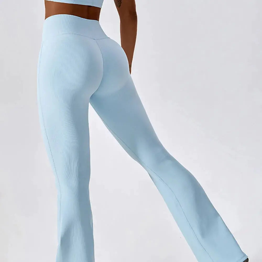 Women Gym Workout Fitness Sports Flared Pants Rieworkes