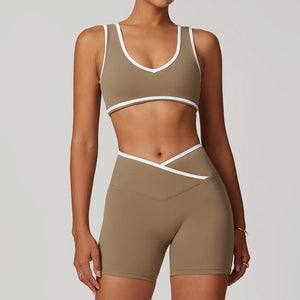 Cross High Top Sports Suit Female Fitness Yoga Wear Rieworkes