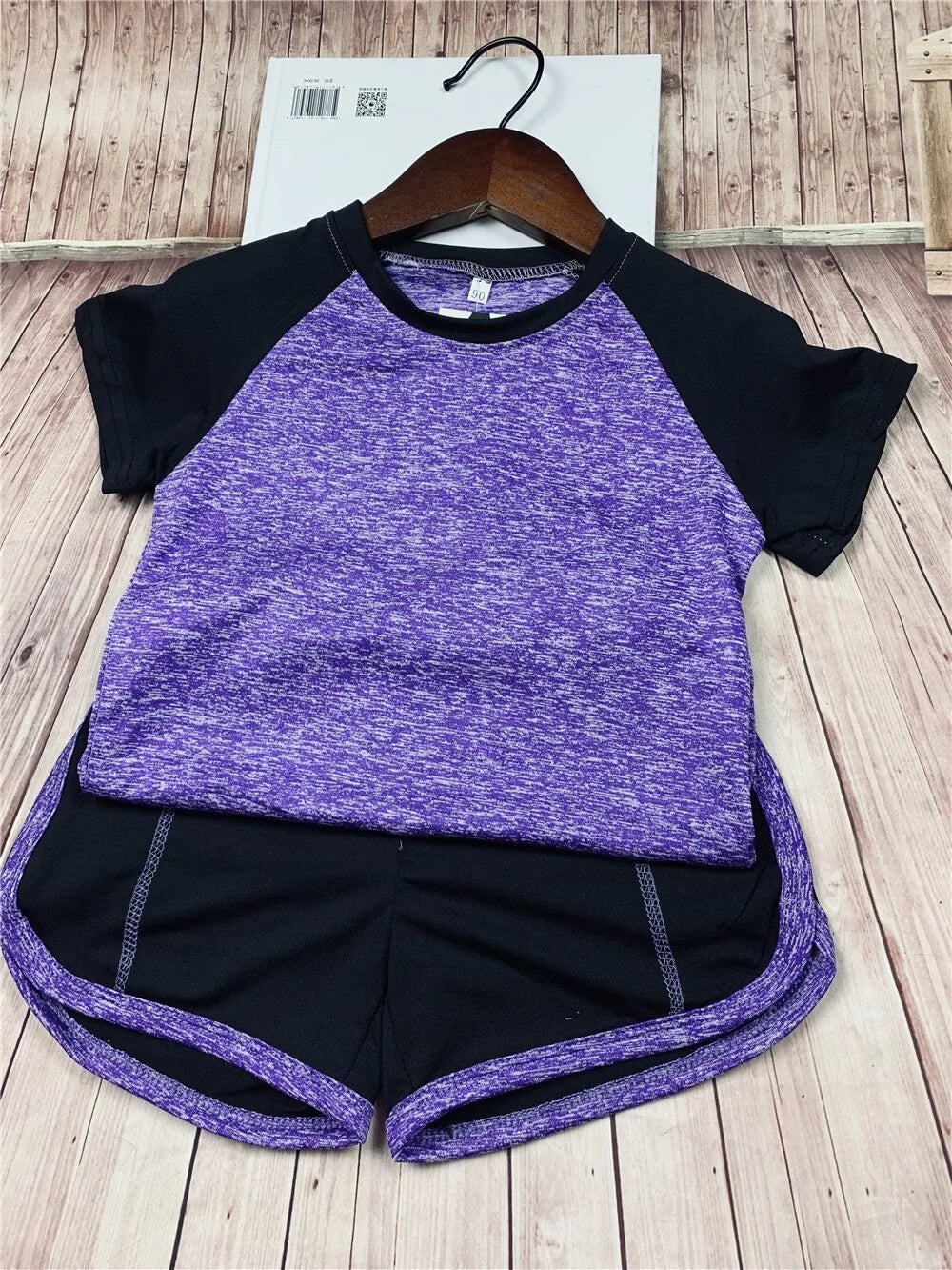 Kids Fitness T-shirt and Gym Shorts Rieworkes