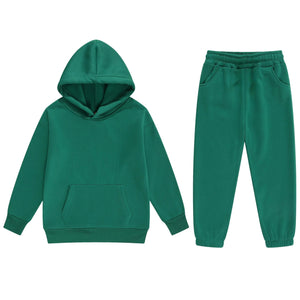 Boys 2 Pieces Sweatsuits Pullover Hoodie and Sweatpants Girls Fashion Tracksuit Set Birthday Gift for Kids (Green4 Years) Mimarta
