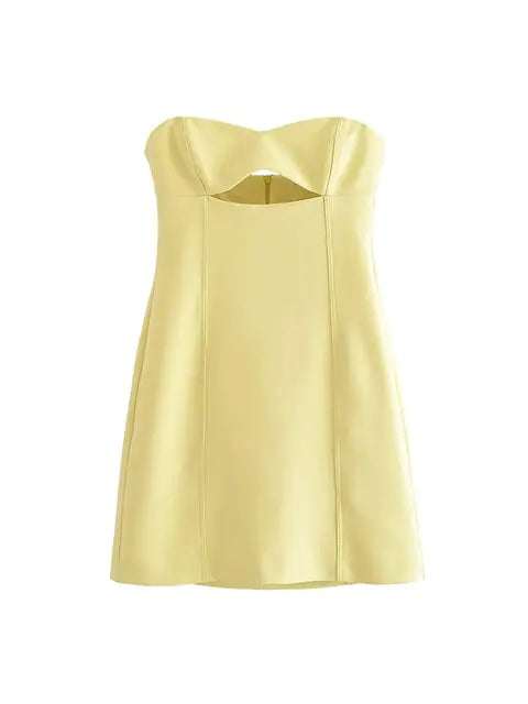 Mini Dress Women Ruched Sleeveless Streetwear Rieworkes