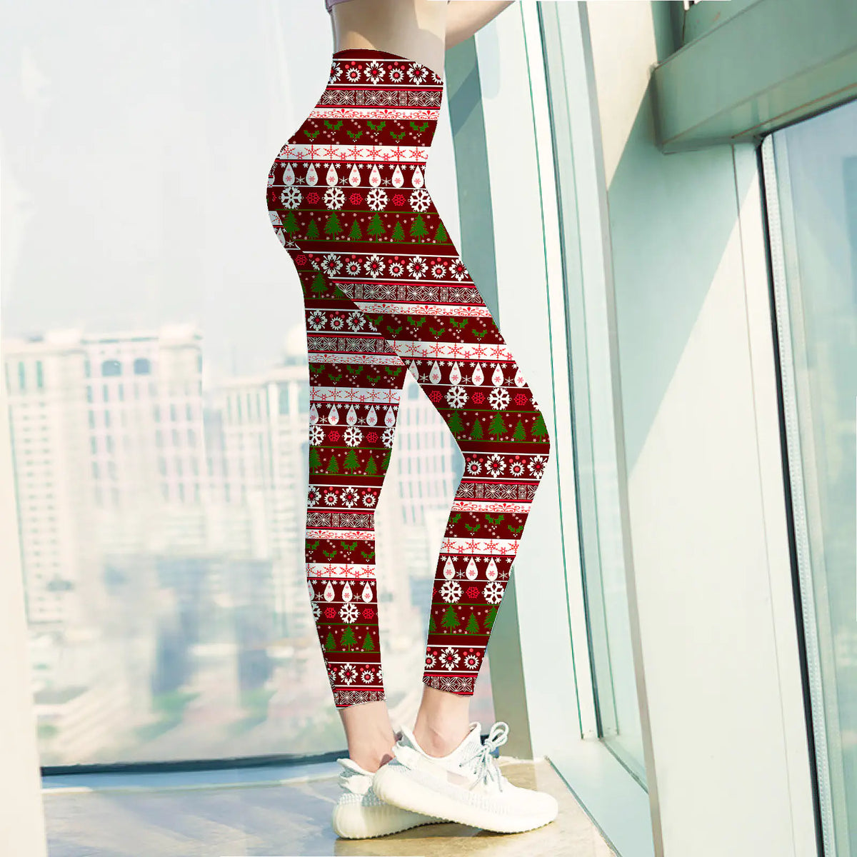 Personalized Christmas Leggings for Yoga Practice Mimarta