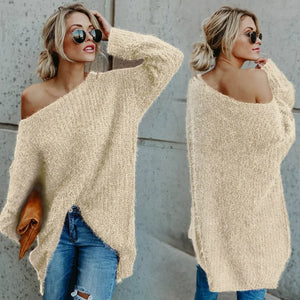 Autumn Winter One Shoulder Sweater Rieworkes