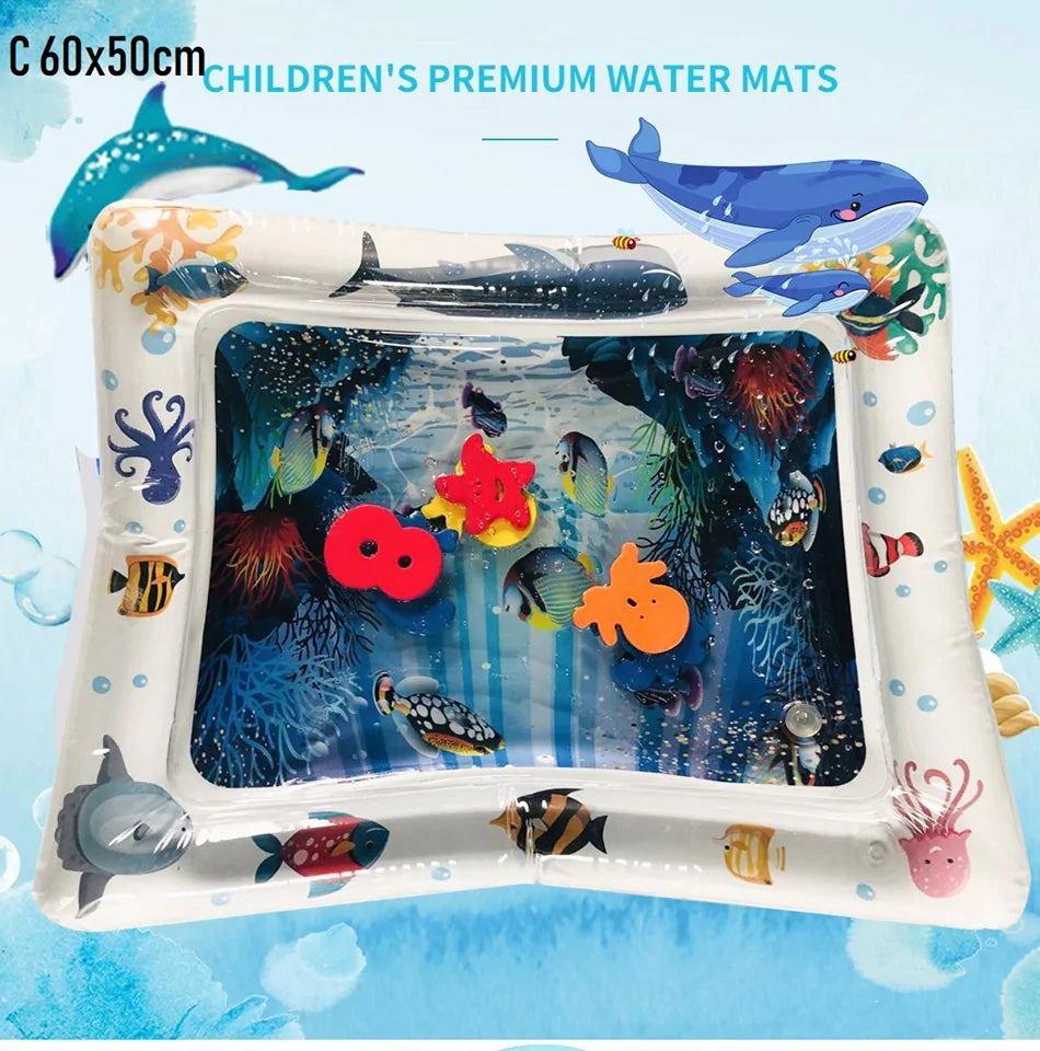 Tummy Time Inflatable Water Mat for Babies Rieworkes