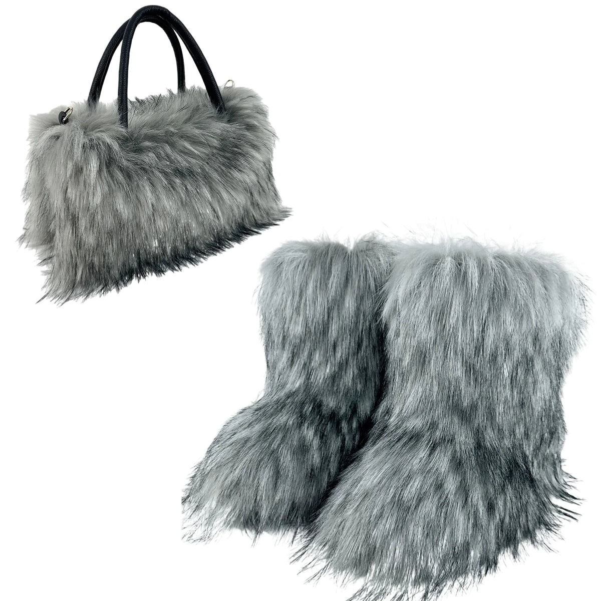 Versatile Luxury Raccoon Fur Handbag Mimarta