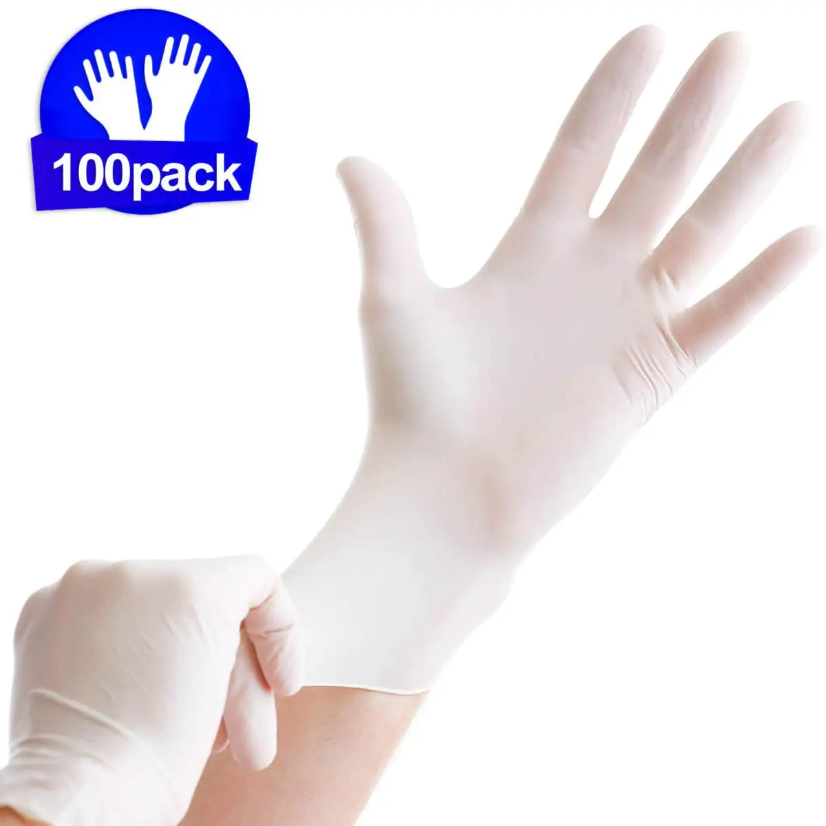 General Purpose Clear Vinyl Disposable Gloves Medium 50 pairs /100 pcs /Box Rieworkes