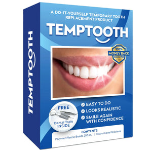 Temptooth #1 Seller Trusted Patented Temporary Tooth Replacement Product 3.8" L Mimarta