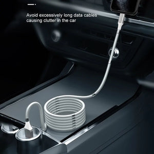 Magnetic Self Winding Cable For Samsung Huawei Rieworkes