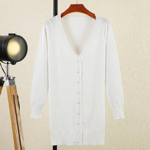 V-neck Woman Cardigan Rieworkes