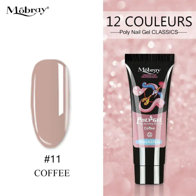 Poly Acrylic Gel: 15ML UV Gel for Nail Extension - 38 Colors Rieworkes