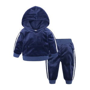 Children's Velvet 2-Piece Set for Boys and Girls Mimarta