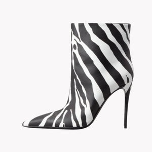 Zebra Print Ankle Boots Rieworkes