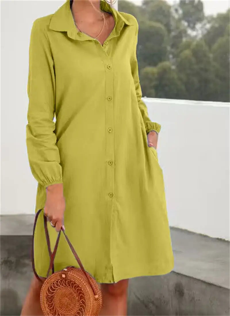 Long Sleeve Solid Color Cardigan and Skirt Set for Women Mimarta
