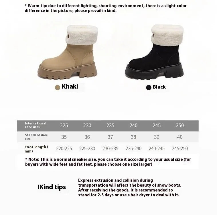 Women's Winter Fleece-Lined Thermal Shoes Mimarta
