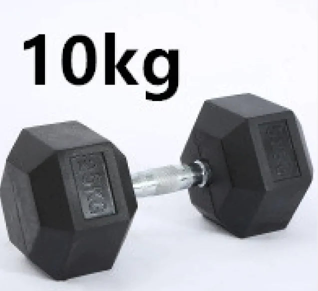 HexGrip Rubber-Coated Fixed Dumbbell Rieworkes