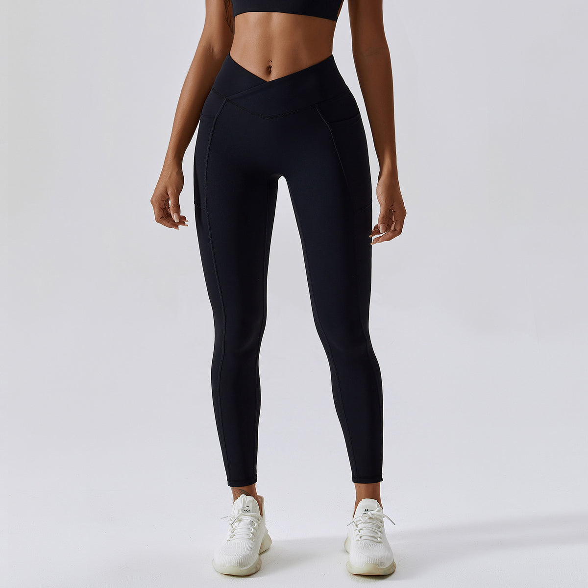 Hip-Lifting Crossed Waist Sports Running Pants Mimarta