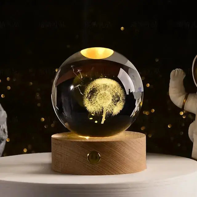 3D Night Crystal Ball - Rieworkes