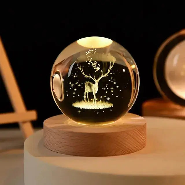 3D Night Crystal Ball - Rieworkes