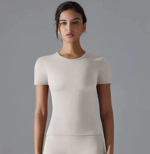 Women's Solid Color Sport T-Shirt Mimarta