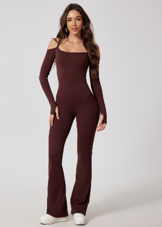 Women's Yoga Jumpsuit with Flared Pants (One Piece) Mimarta