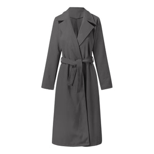 2023 Fall Winter Women's Long Solid Color Coat Mimarta