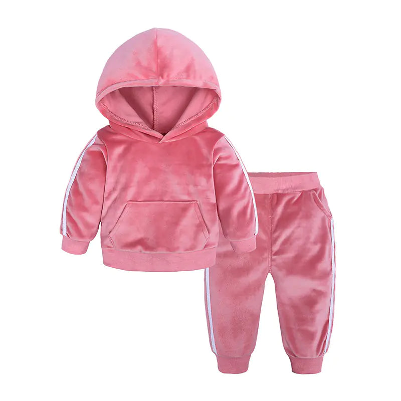 Children's Velvet 2-Piece Set for Boys and Girls Mimarta