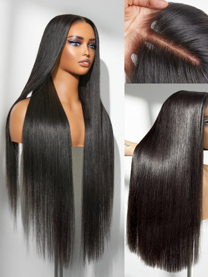 LUVME HAIR Straight 5x5 Lace Front Wigs Human Hair Glueless Wigs Human Hair Pre Plucked Pre Cut Long Black Wig Lace Closure Wigs Frontal Wigs Human Hair Mimarta