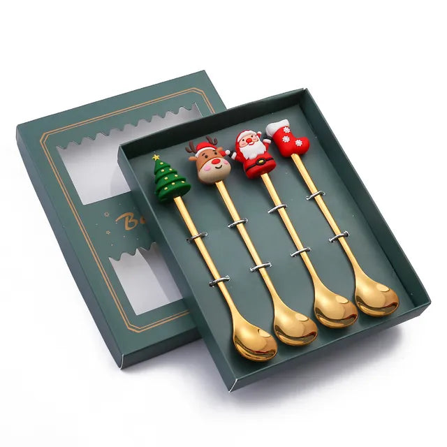 Christmas Cutlery Set: Festive Spoon and Fork Rieworkes