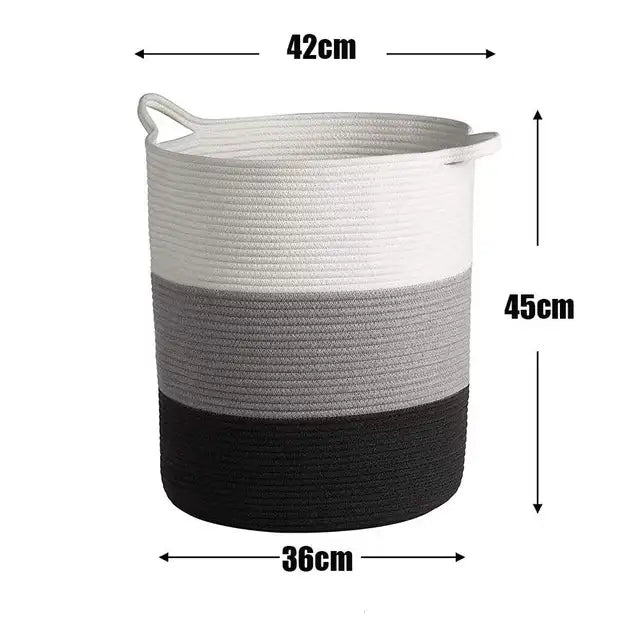Thick Heavy Cotton Rope Laundry Bucket Rieworkes