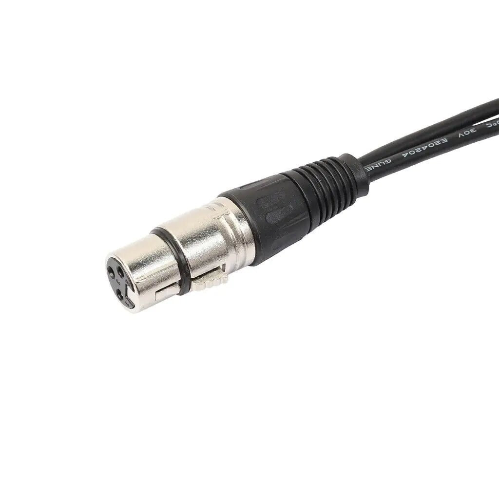 3Pin XLR Female Jack To Dual 2 Male Plug Y Splitter Cable Adapter Microphone USA - Rieworkes