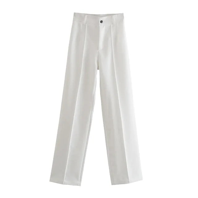 Office Wear Straight Pants Rieworkes