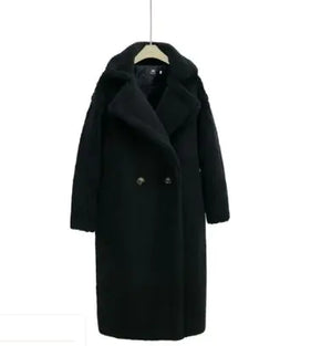 Long Winter Cashmere Lamb Winter Coat Mimarta