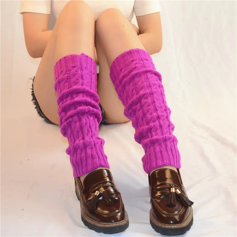 Winter Women's Knitted Knee-High Boot Sock Set Mimarta