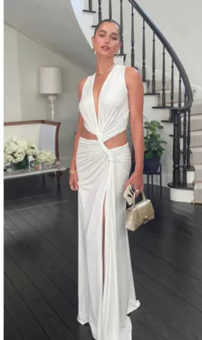 Deep V-Neck Slim Fit Dress Rieworkes