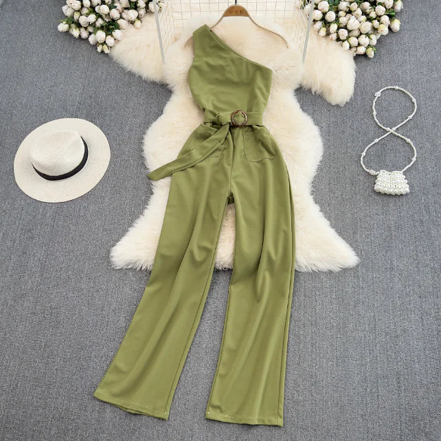 SlimFit High-Waist Jumpsuit Rieworkes